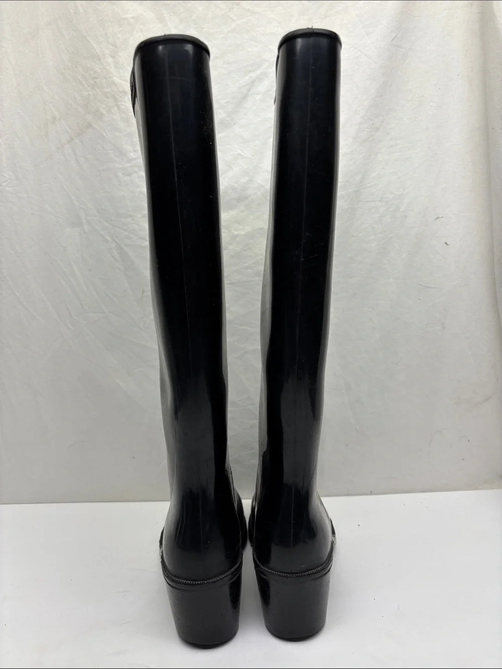 Marc Jacobs Classic Black Knee-High Rain Boots - Women's, SZ 6.5